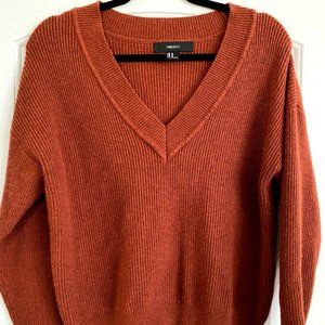 Forever 21 - V neck cropped ribbed sweater